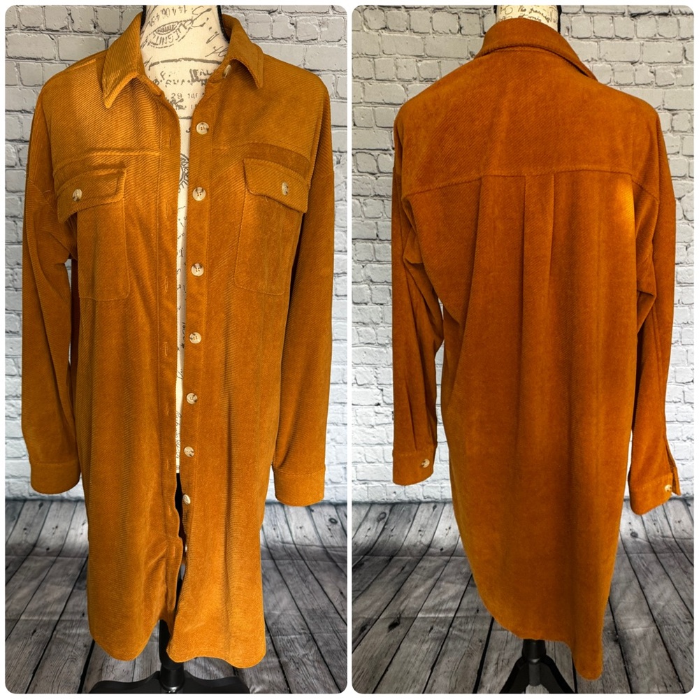 Women's Lightly Ribbed Shacket - Picture 5 of 9